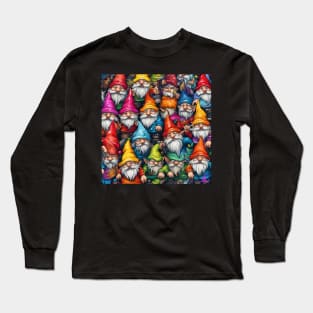 GNOME PATTERN Long Sleeve T-Shirt